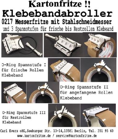 Preview: Handabroller Messerfritze für Klebeband Preview: Messerfritze Handabroller für Klebeband Aufbauanleitung